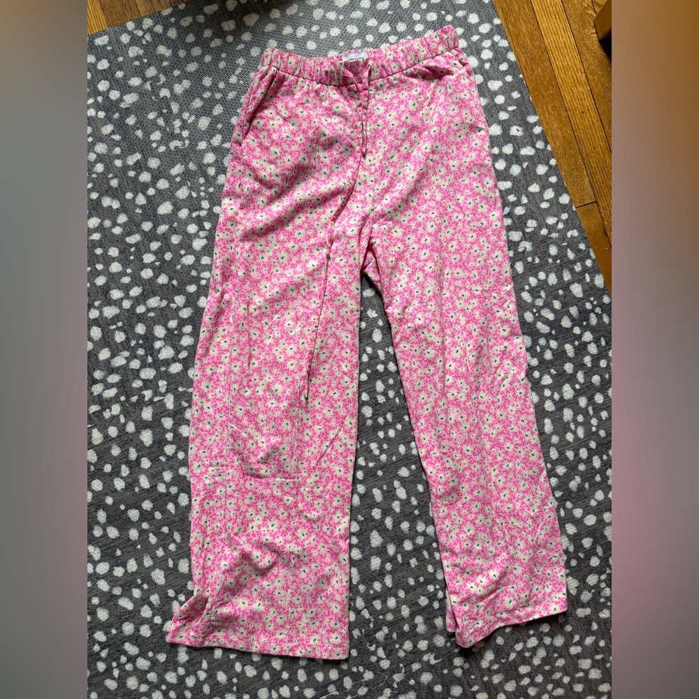 FRNCH Floral Wide Leg Pants - Size Medium